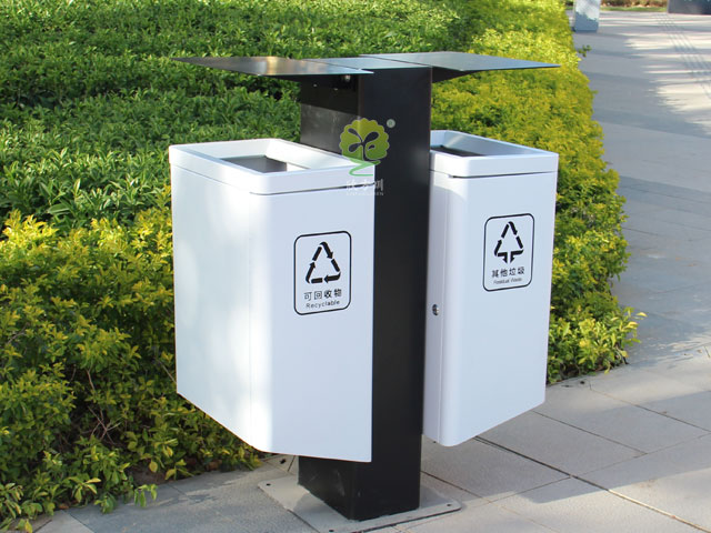 不銹鋼戶外金屬果皮箱-坂田道路其他垃圾分類(lèi)桶