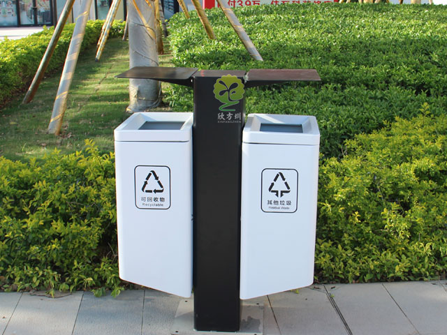 不銹鋼戶外金屬果皮箱-坂田道路其他垃圾分類(lèi)桶