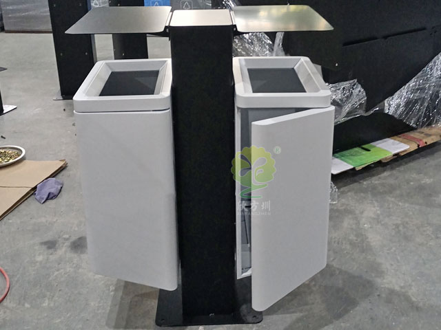 不銹鋼戶外金屬果皮箱-坂田道路其他垃圾分類(lèi)桶